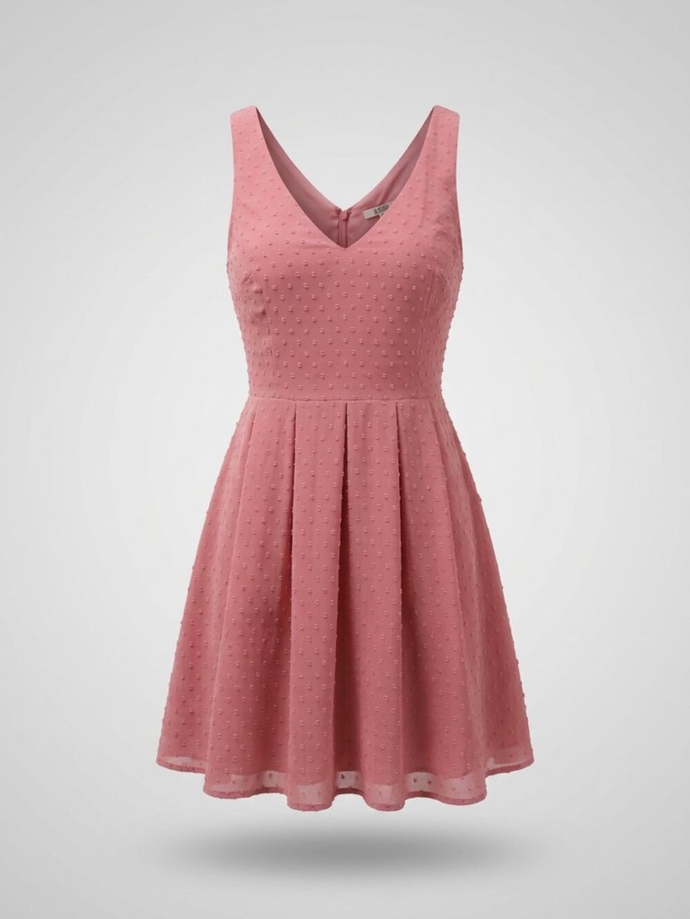 Pink Textured Midi Dress, BB Dakota Size 8 (NWT)